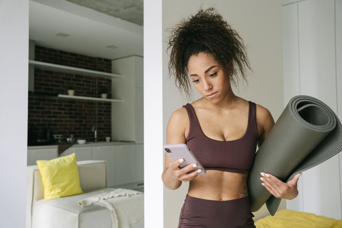 Woman reviewing her personal health information