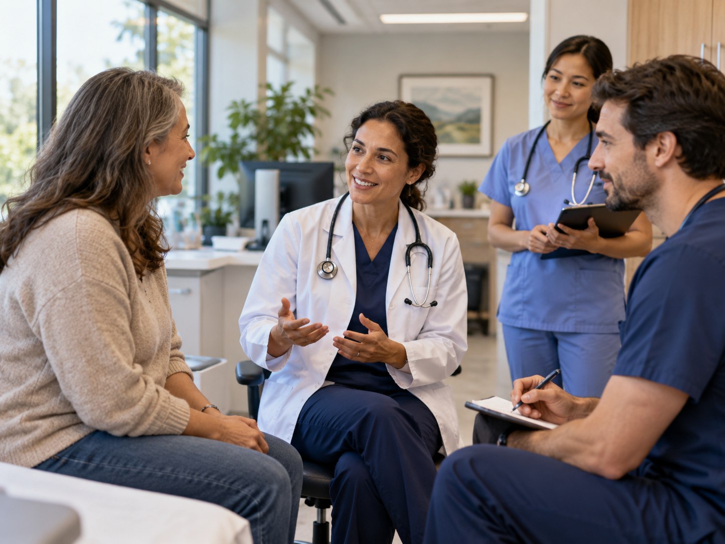 Collaborative consultation in a larger clinic team