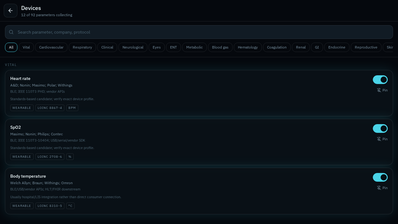 Device catalog